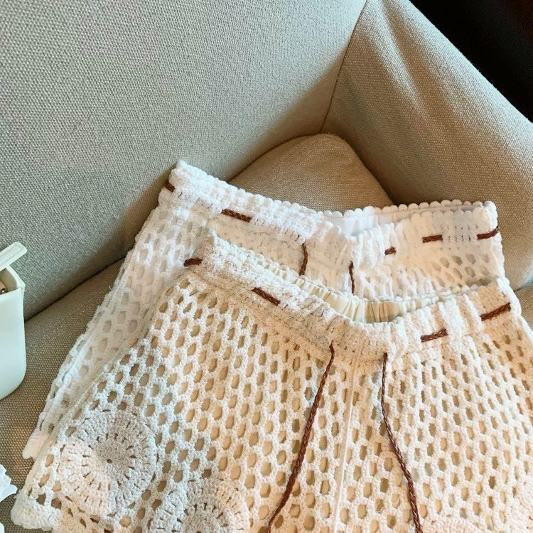 ボヘミアンクロシェショートパンツ