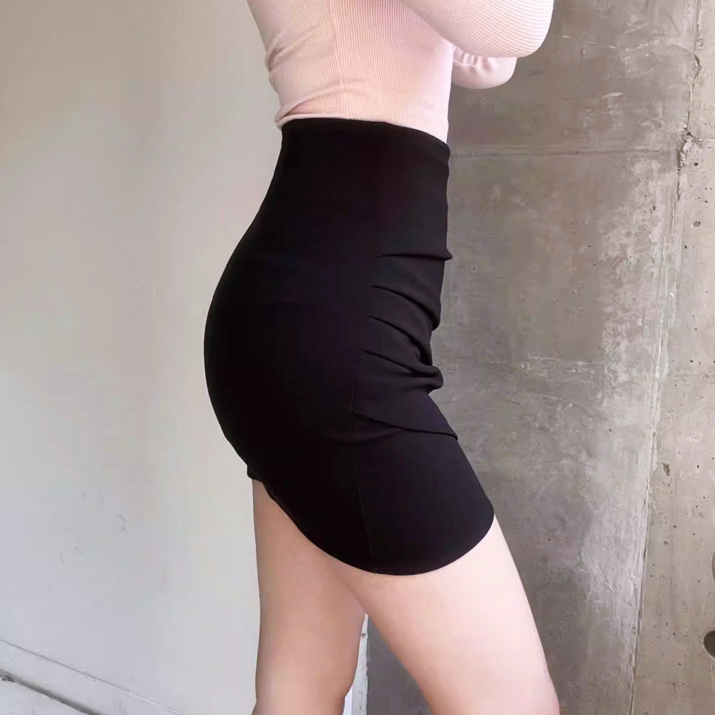 ドレープツイストタイトミニスカート