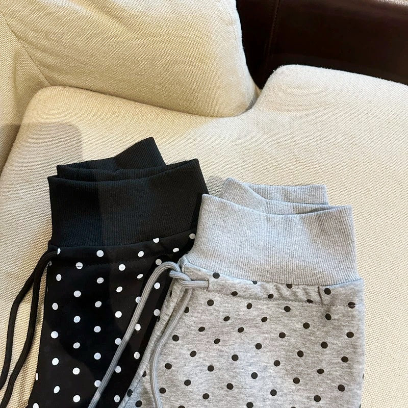 ポルカドットスウェットショートパンツ