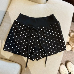 ポルカドットスウェットショートパンツ