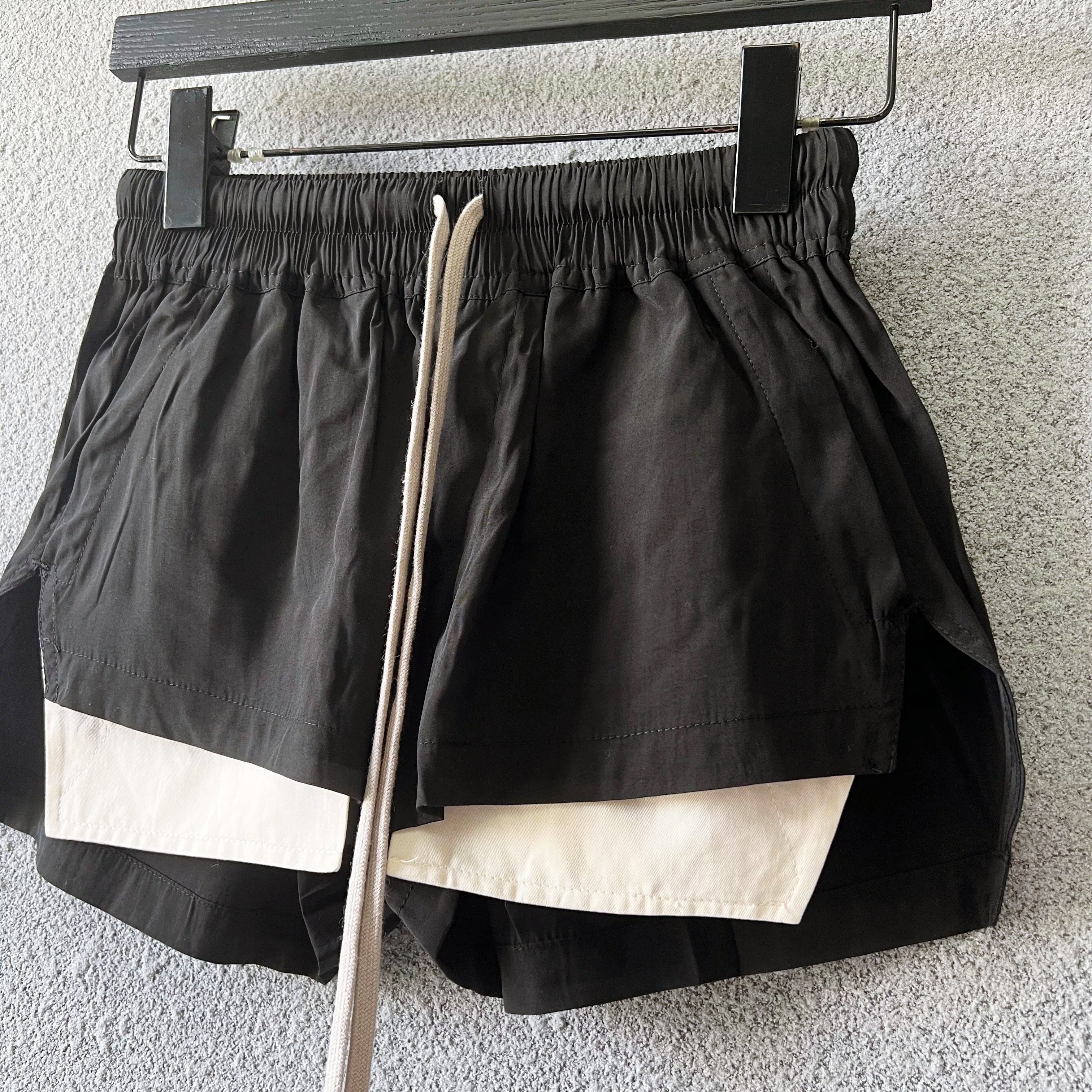 レイヤードドロストショートパンツ