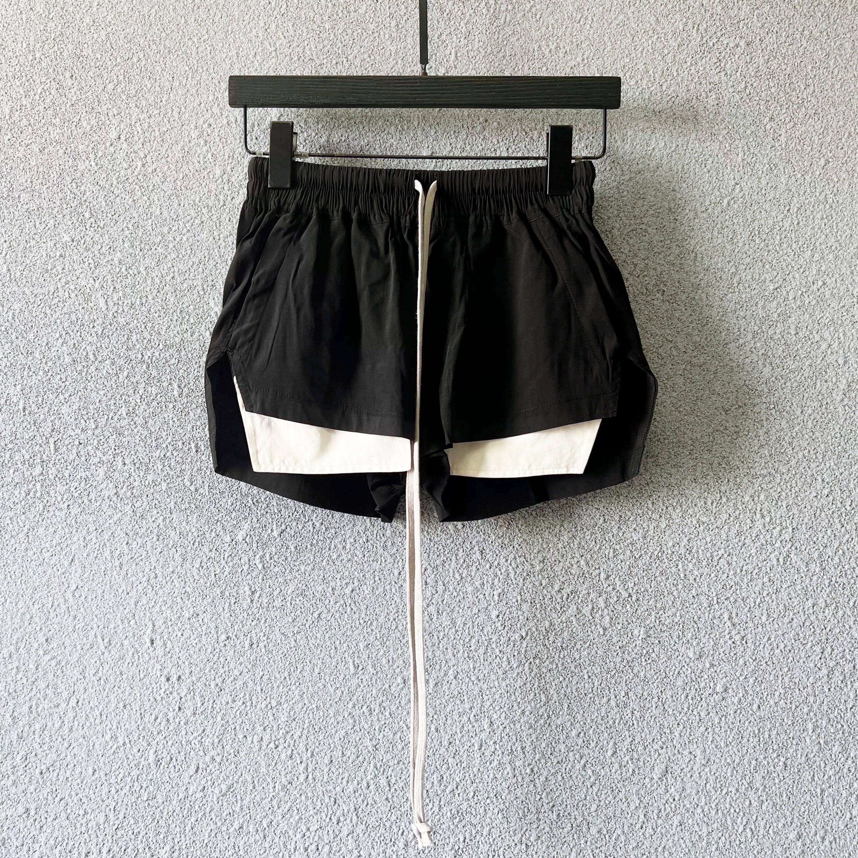 レイヤードドロストショートパンツ