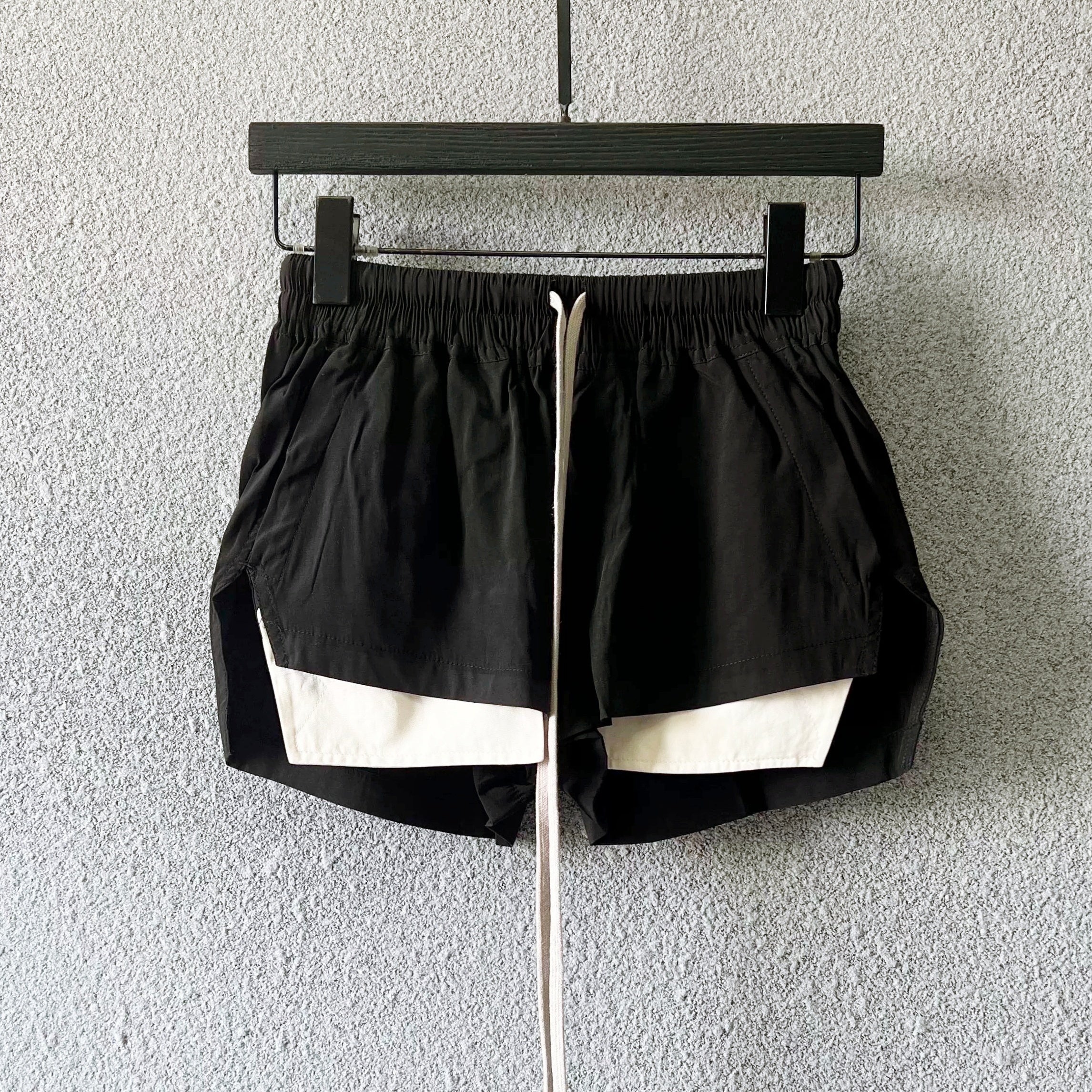 レイヤードドロストショートパンツ