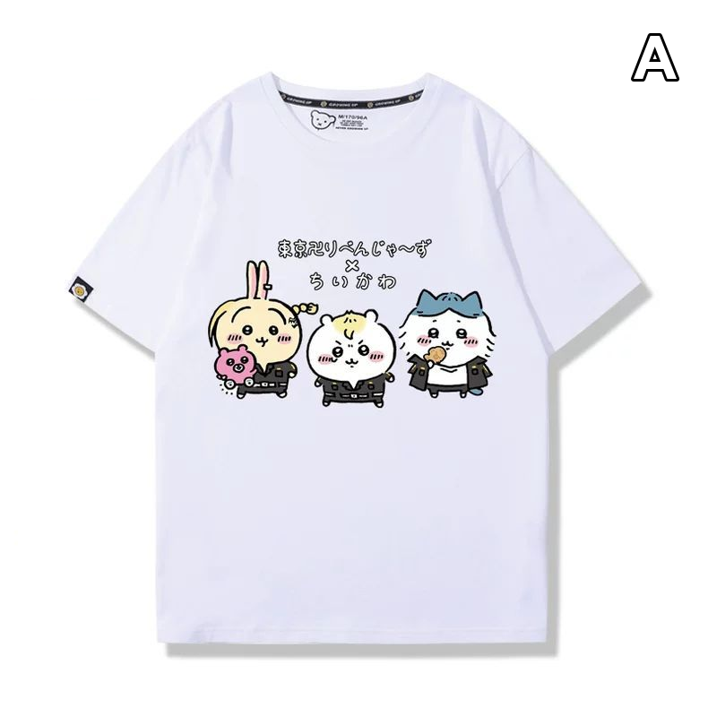 可愛いキャラ ゆるかわ トップス コスチュームシーン メッセージプリント ユニセックス 半袖Ｔシャツ