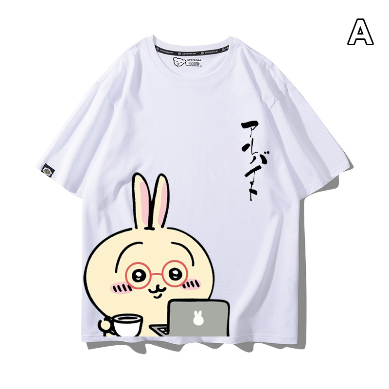 可愛いキャラ ゆるかわ トップス 仕事中 ユニセックス 半袖Ｔシャツ