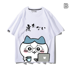 可愛いキャラ ゆるかわ トップス 仕事中 ユニセックス 半袖Ｔシャツ