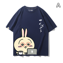 可愛いキャラ ゆるかわ トップス 仕事中 ユニセックス 半袖Ｔシャツ