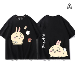 可愛いキャラ ゆるかわ トップス ラーメン食べたい ユニセックス 半袖Tシャツ