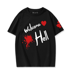 東方Project 二次創作 ヘカーティア・ラピスラズリ モチーフ ユニセックス 半袖Tシャツ