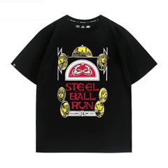 スタンド使い イラスト トップス STEEL BALL RUN ユニセックス 半袖Ｔシャツ