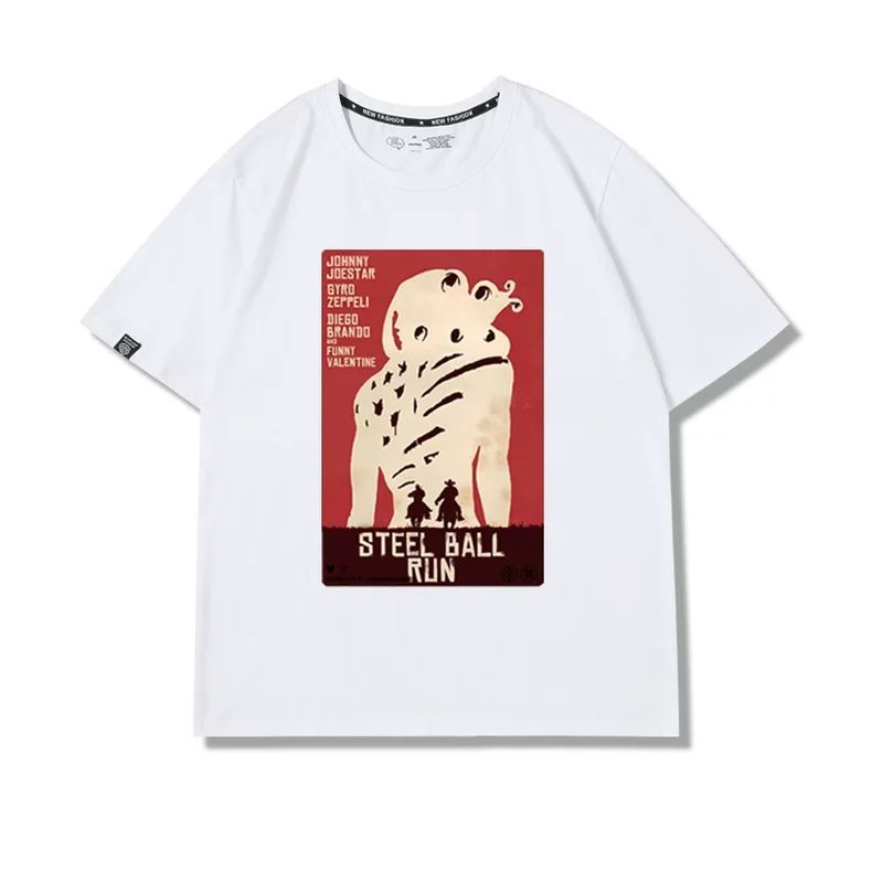 スタンド使い イラスト トップス ジョニー モチーフプリント ユニセックス 半袖Ｔシャツ
