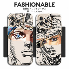 スタンド使い イラスト キャラクタープリント iPhoneスマホケース フルカバータイプ iPhone 13 mini以降 7デザイン