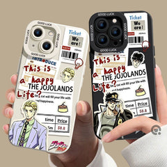 スタンド使い イラスト キャラクタープリント iPhoneスマホケース TPUソフトケース フルカバータイプ iPhone 13 mini以降 10デザイン
