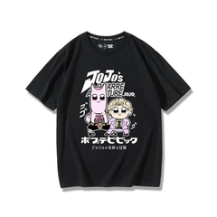 スタンド使い イラスト トップス キャラクタープリント ユニセックス 半袖Ｔシャツ