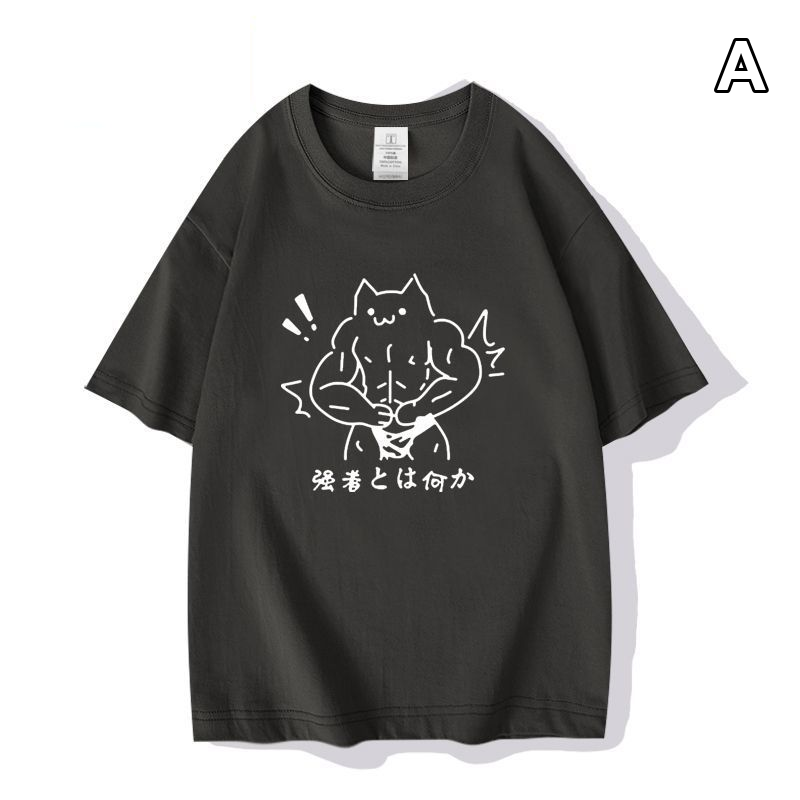 スタンド使い イラスト トップス ジョジョの奇妙な冒険 キャラクタープリント 2タイプ ユニセックス 半袖Ｔシャツ