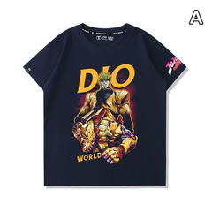 スタンド使い イラスト トップス キャラクタープリント 多タイプ ユニセックス 半袖Ｔシャツ