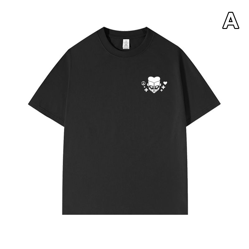 スタンド使い イラスト トップス ミニキャラクター 5タイプの胸元ワンポイントデザイン ユニセックス 半袖 Ｔシャツ