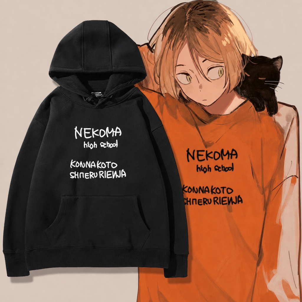 【薄手・裏起毛から選べる】キャラクター アニメ風 トップス 学園チーム風 グラフィック ユニセックス 長袖 パーカー