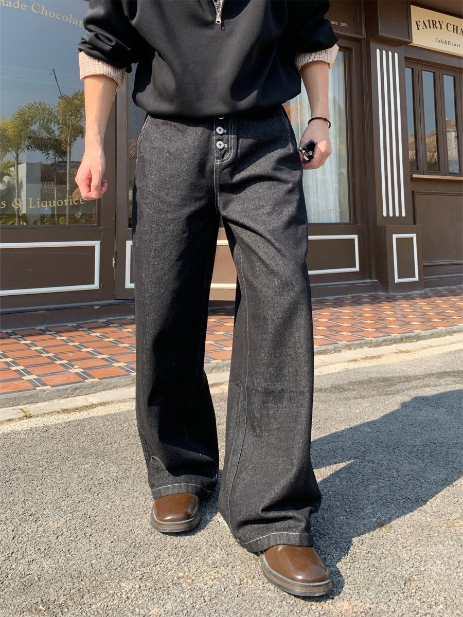 リジッドブラック ストレートデニム OR5071