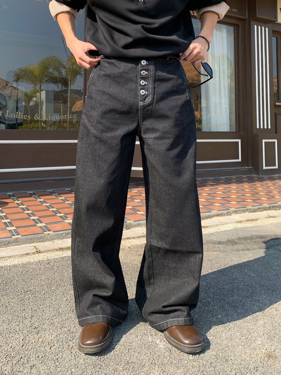 リジッドブラック ストレートデニム OR5071