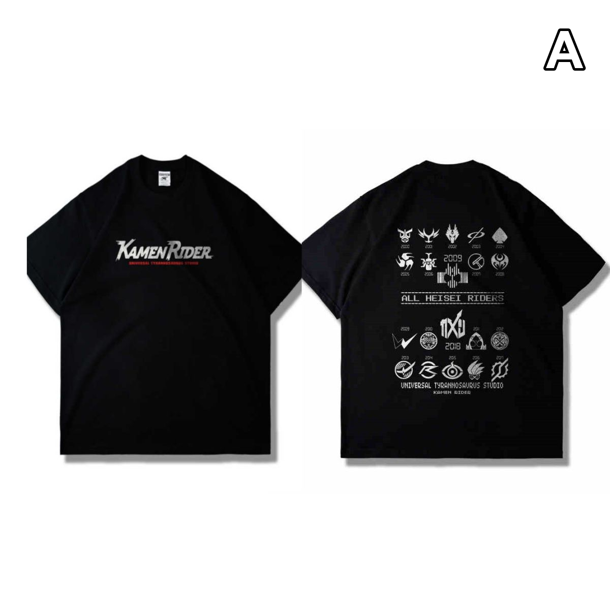 ライダーモチーフ トップス 2タイプのプリントデザイン ユニセックス 半袖Ｔシャツ