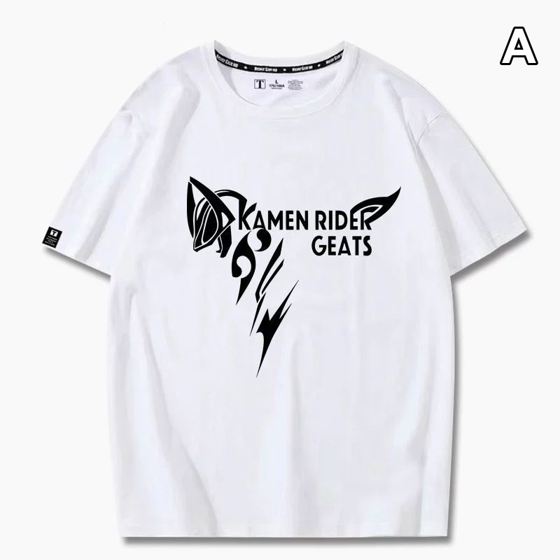 ライダーモチーフ トップス 2タイプのプリントデザイン ユニセックス 半袖Ｔシャツ