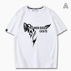ライダーモチーフ トップス 2タイプのプリントデザイン ユニセックス 半袖Ｔシャツ