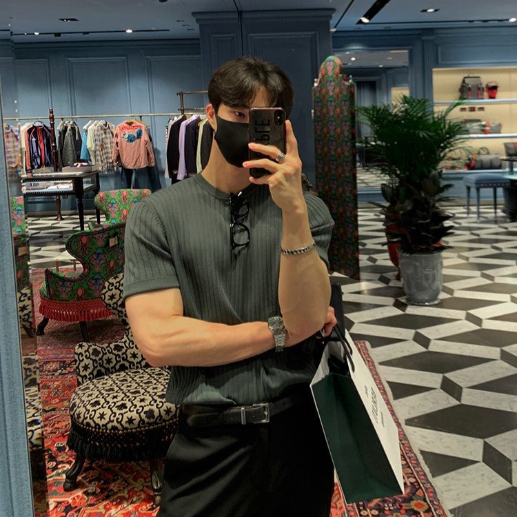 累計販売5,000枚 突破!!　 Short -sleeved knit shirt or1360