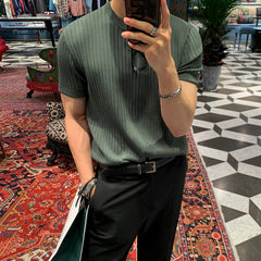 累計販売5,000枚 突破!!　 Short -sleeved knit shirt or1360